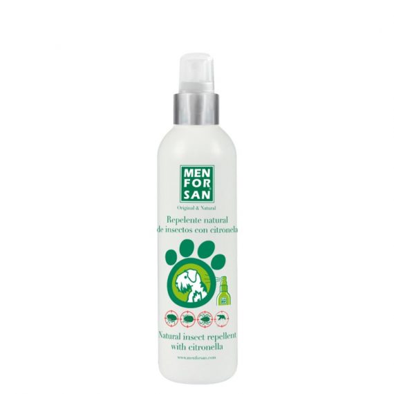 6º) Repelente natural de insectos con citronela perros 250ml 8X8